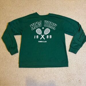 Green New York Tennis Club Sweatshirt